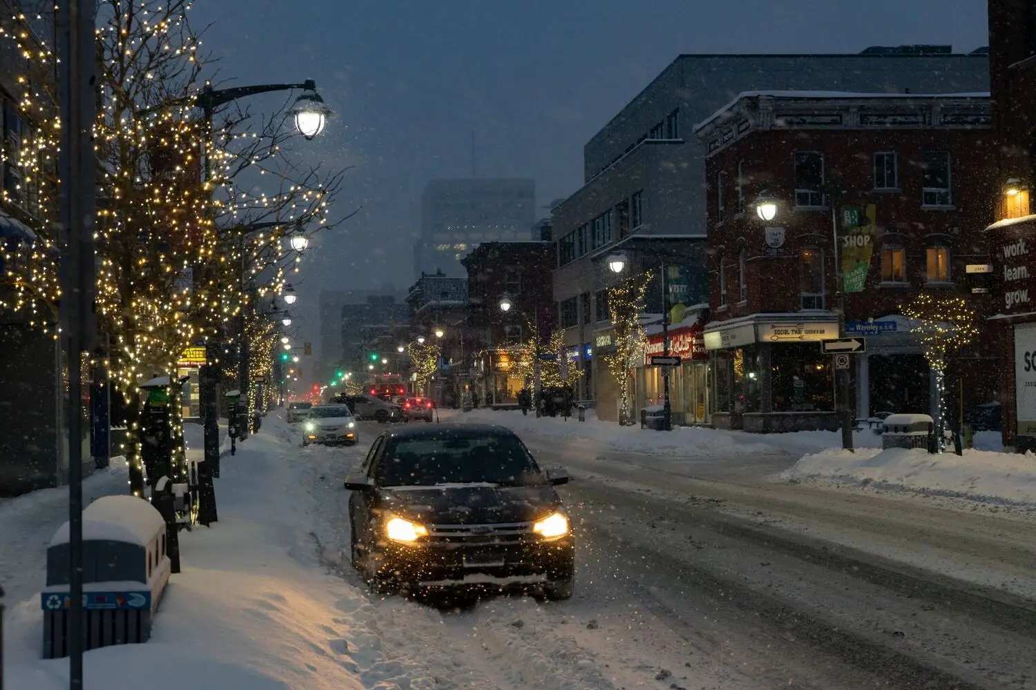 Oshawa at night